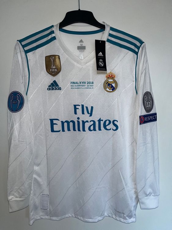 Maillot manches longues Real Madrid 2017-2018 UEFA Champions League Final  Kiev