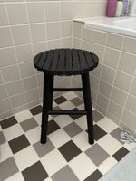 Dekorativer Stuhl / Hocker in Schwarz