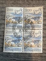 Schweiz Briefmarke Helvetia 200, Ausgabe 1983, Viererblock