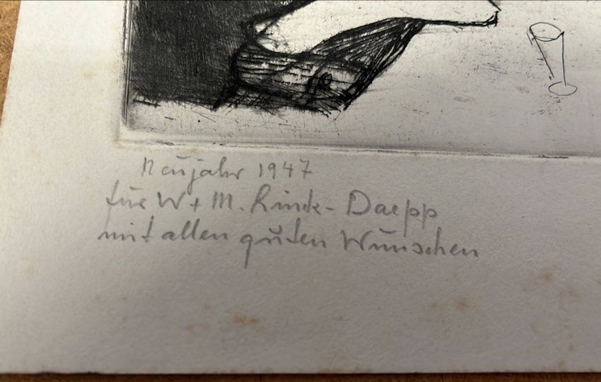 Radierung handsigniert Fritz Pauli (ID b3189) | Kaufen auf Ricardo