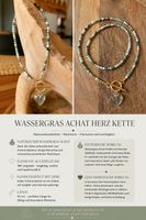 Wassergras Achat Kette 45cm