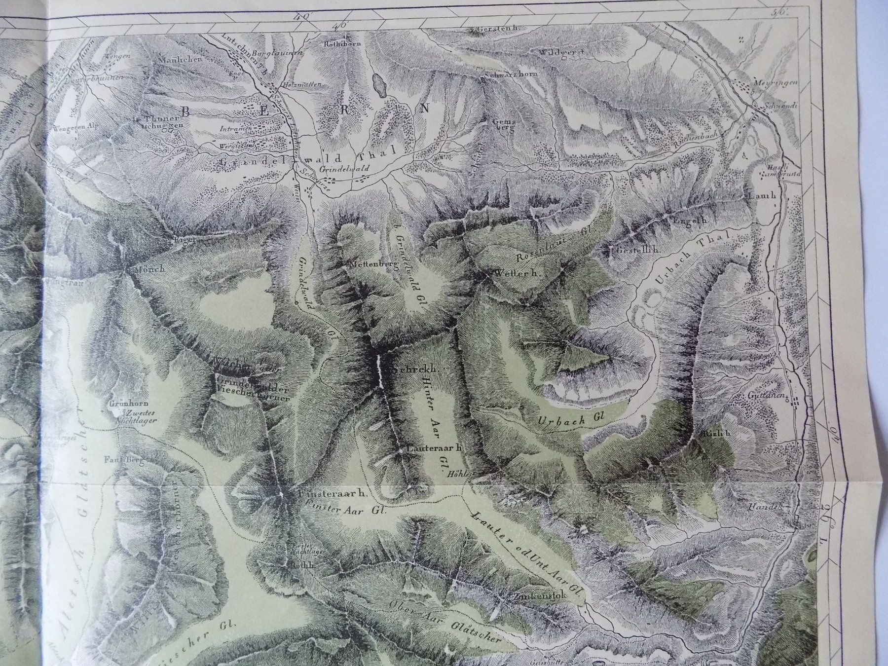 Incisioni: Panorama der Eisgebirge des Kanton Bern – Usato da Risch venduto da Antikfee 3