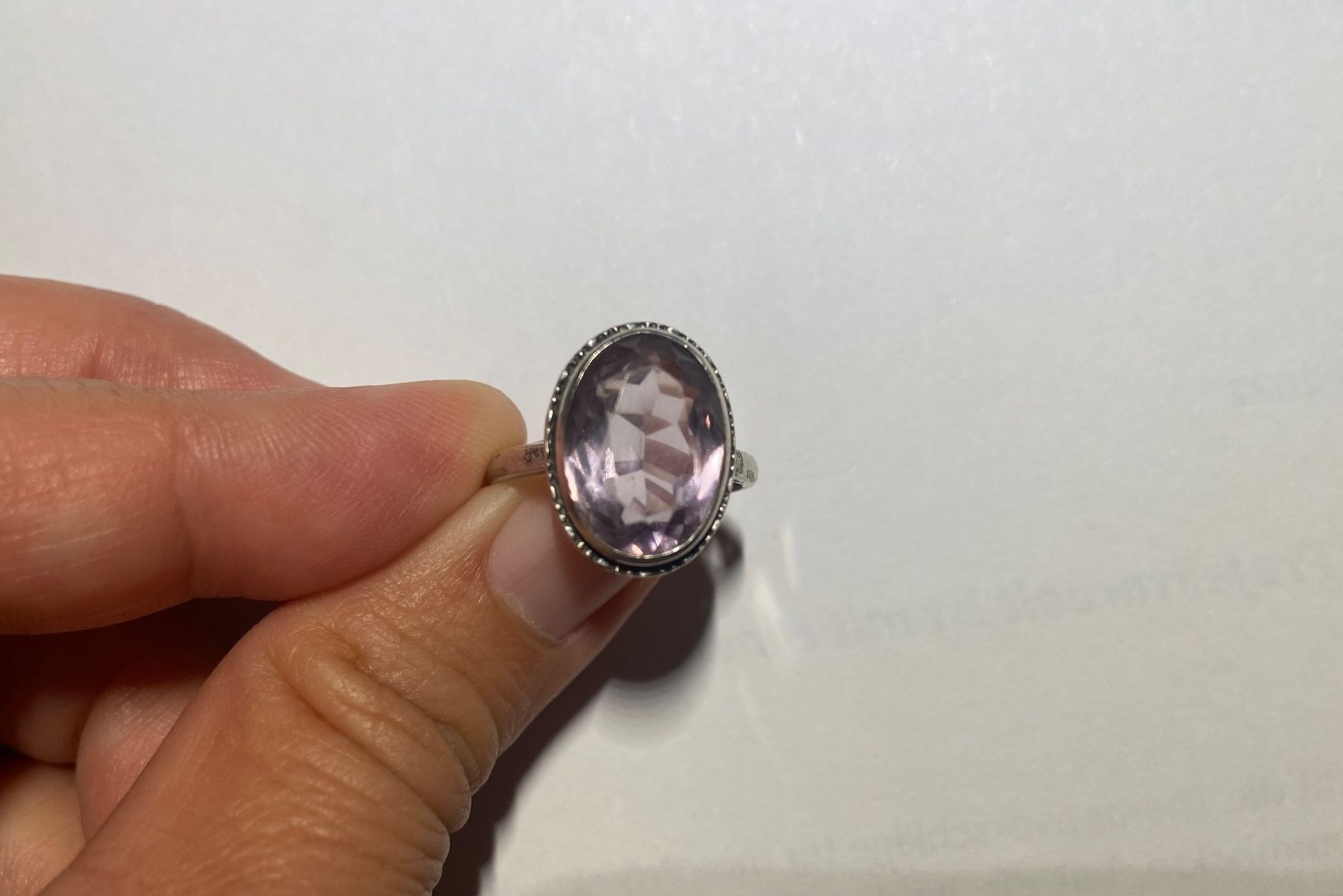 Anelli: Art Deco Amethyst Silber Ring mit Stempel 1930 – Usato da Niederhasli venduto da YHHC