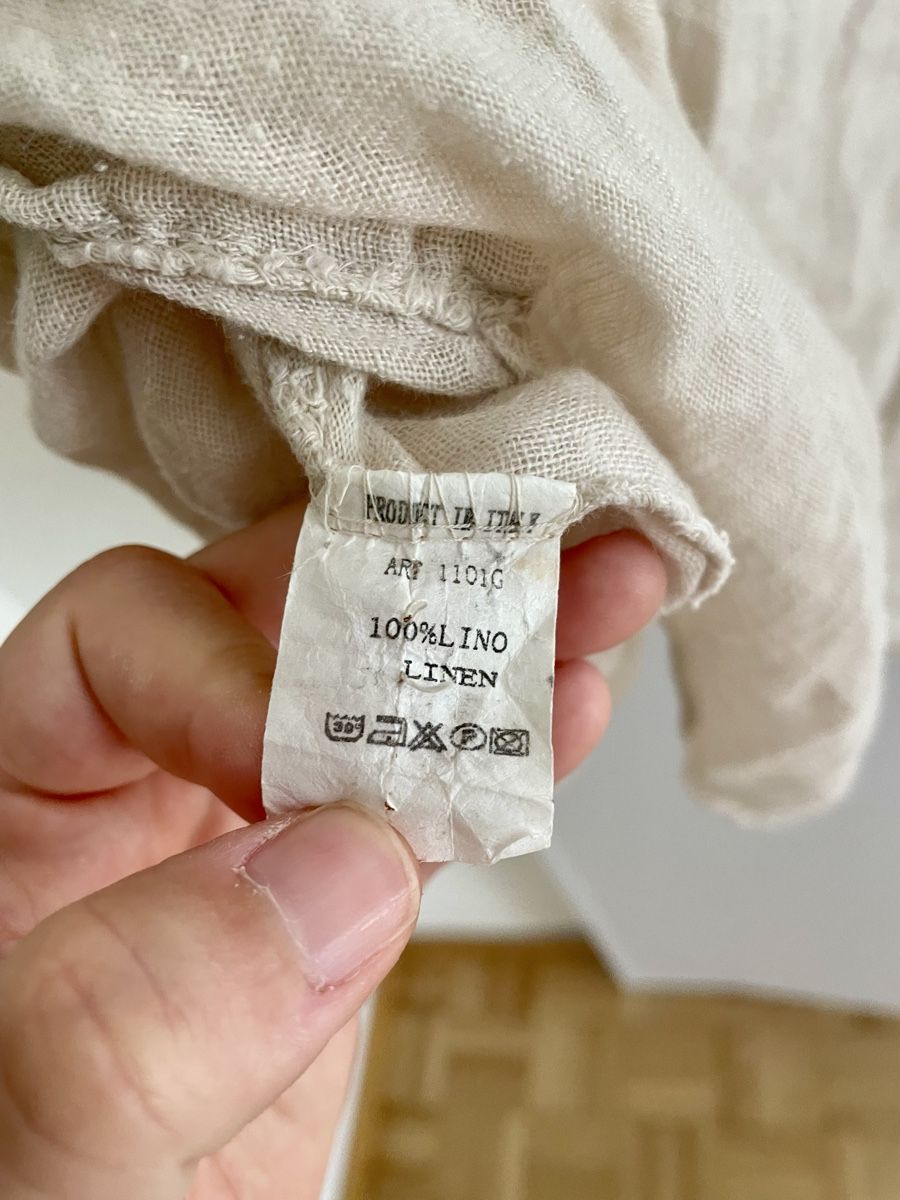 Vestiti: 100% Leinen Strandkleid/Kleid, beige, onesize – Usato da Zürich venduto da Carlajimena 1