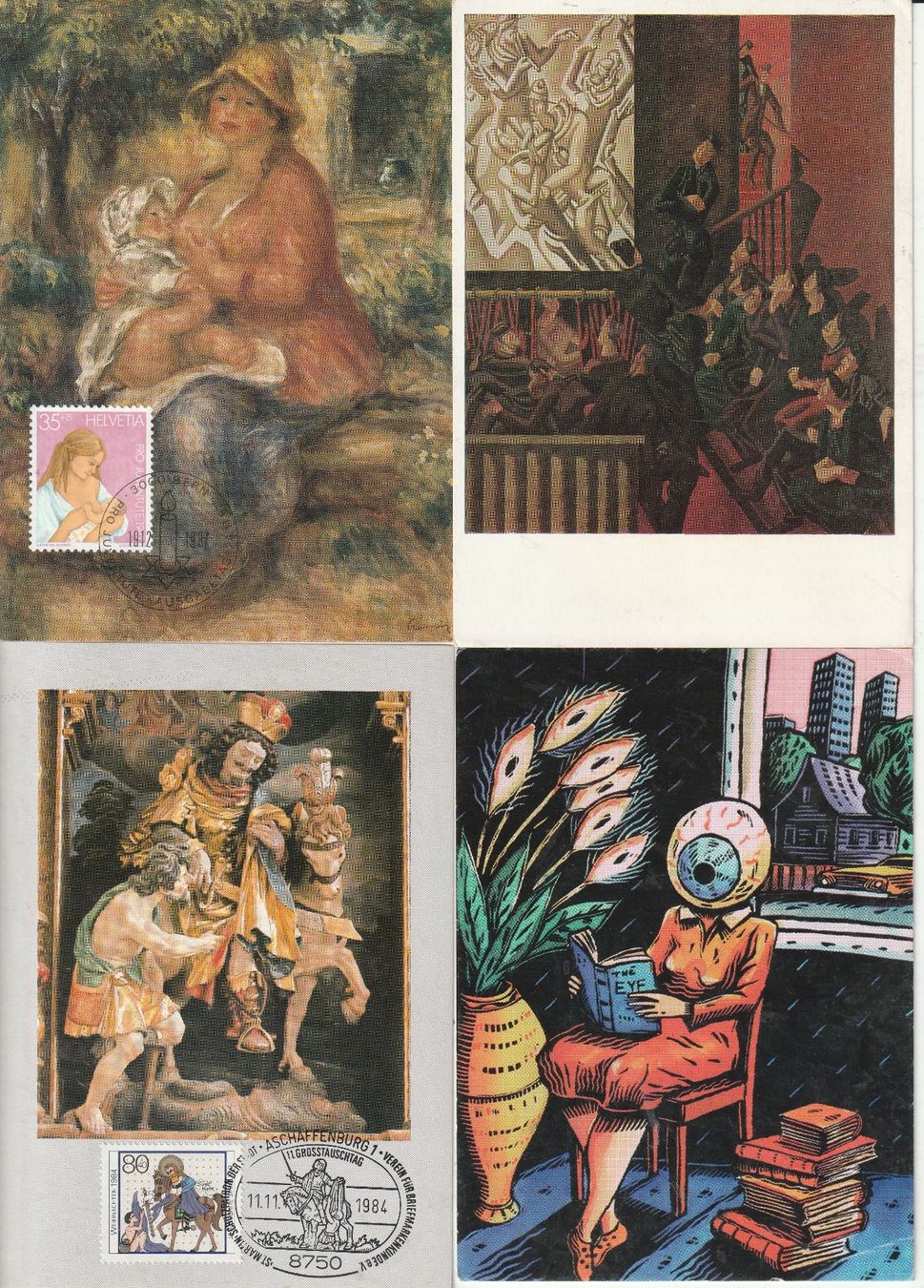 Cartoline postali: 24 Kunstkarten – Usato da Lumbrein venduto da made02 6