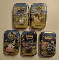 Pokémon Ascended Heroes 5x Mini Tins alle Artworks Englisch