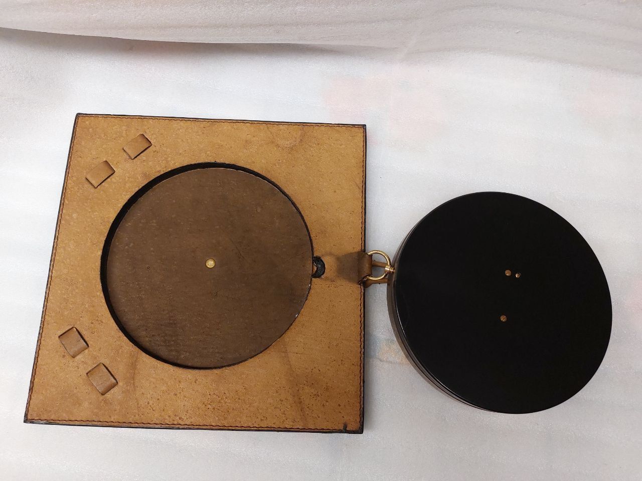 Altri elettrodomestici e apparecchi d’epoca: Brass barometer – Leather trim – Usato da Pambio Noranco venduto da TREBORLOP 3
