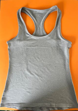 Damen Tank Top, LAPASA, US Grösse L, Farbe Grau melliert