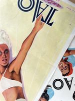 Tao Sonnencreme - 2 alte Werbungen / Publicités 1952/54