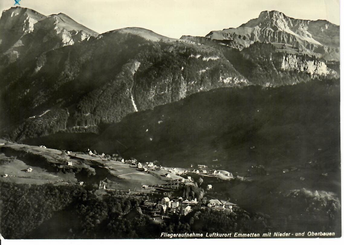 Cartoline postali: Fliegeraufnahme Emmetten – Usato da Hochdorf venduto da Ziegel-16