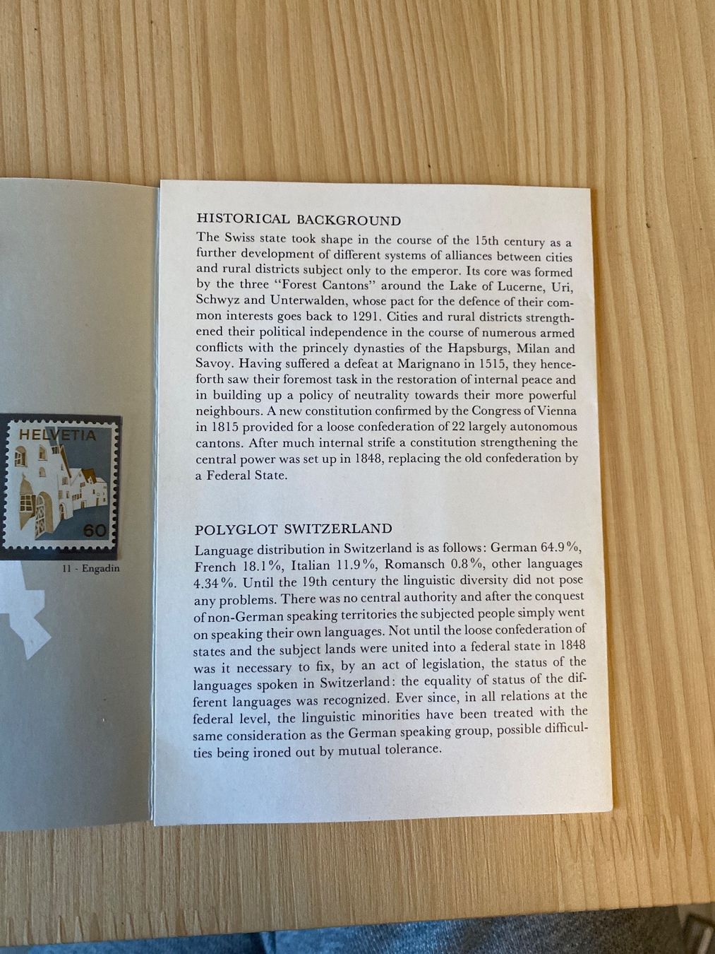 Alle Briefmarken: Swiss postage stamp PTT-Souvenir – Gebraucht aus Fürigen von Lucky_NW 4