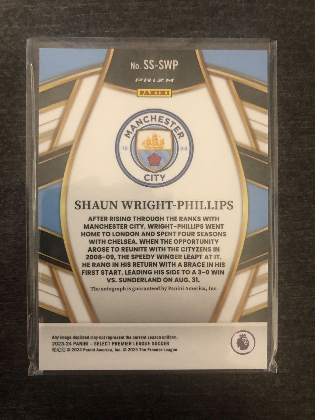 Topps Carte collezionabili: Panini Select Shaun Wright-Phillips Manchester city Auto – Usato da Wangenried venduto da Garagara 1