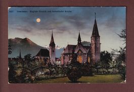 INTERLAKEN - English Church - Mondschein - 1912