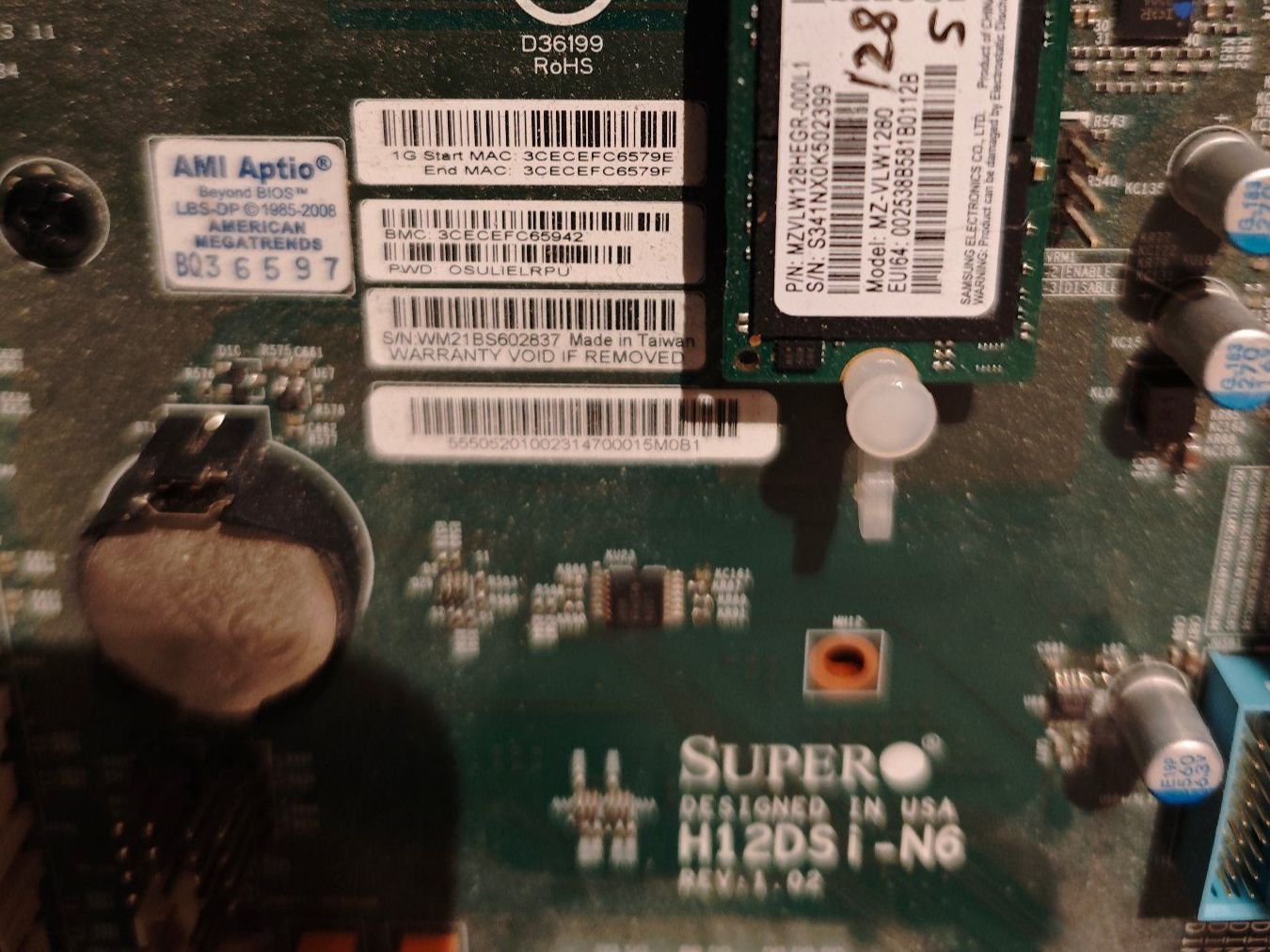 Supermicro Server: SUPERMICRO H12DSI-N6 version 1.02 + EPYC 7742 64Core CPU – Usato da Arbon venduto da Fabii247 1