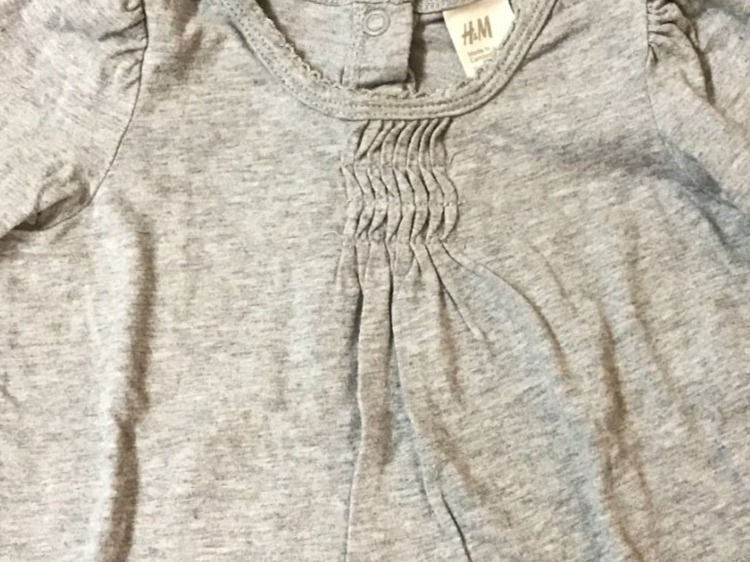 Maglioni & Felpe: H&M Langarmshirt Gr. 74, grau, Mädchen, Herbst – Usato da Guntershausen venduto da Gloominati 1
