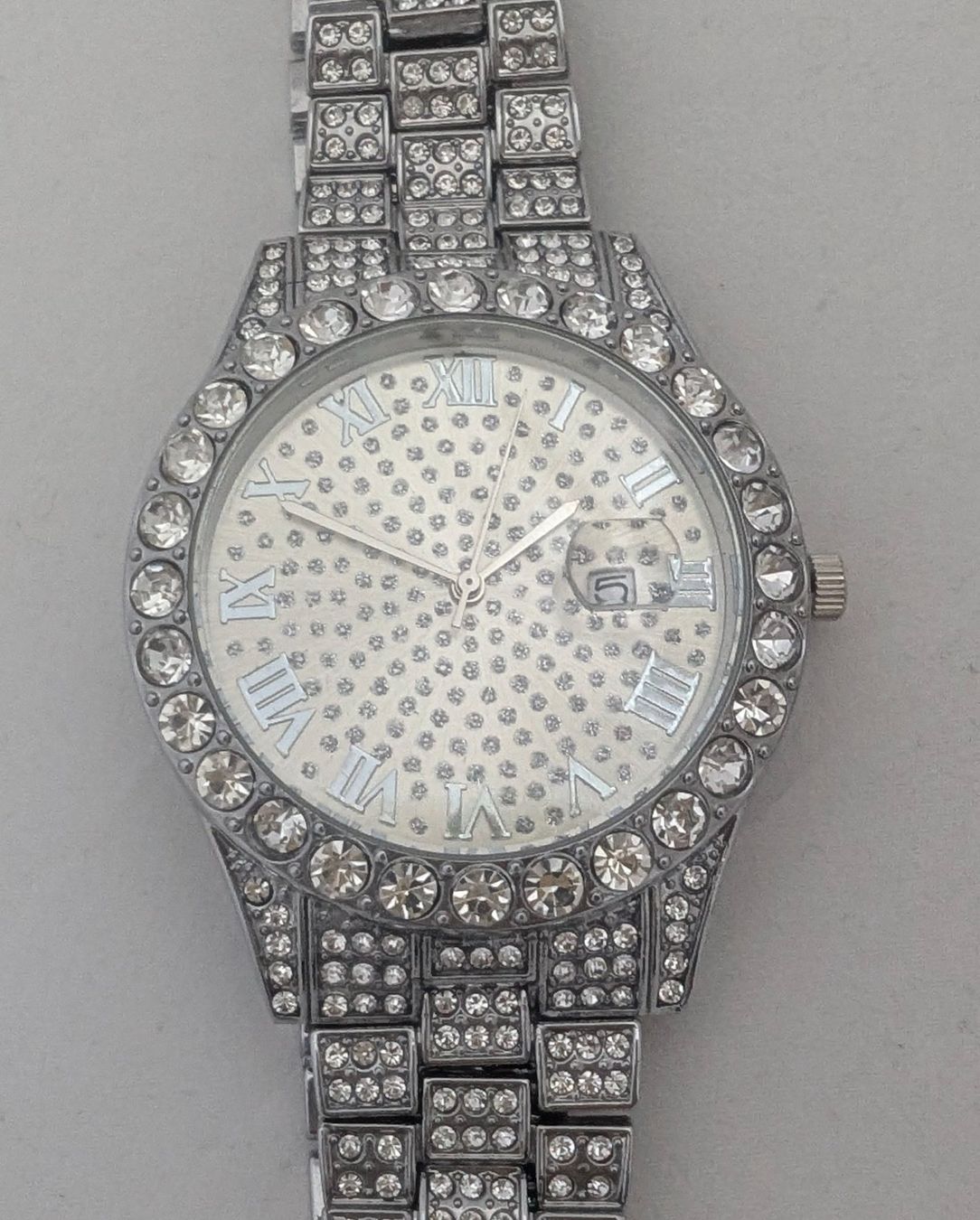 Uhren: Hip Hop - Bling Bling Uhr – Neu (gemäss Beschreibung) aus Ettingen von Kartenplanet