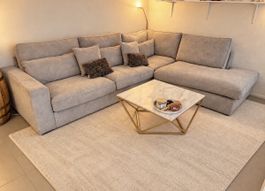 Pfister Ecksofa Beige in neuwertigem Zustand
