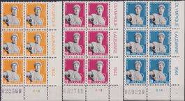 1944, 259x-261x (Serie) 6er-Böglis postfrisch **. Kat: 120.-