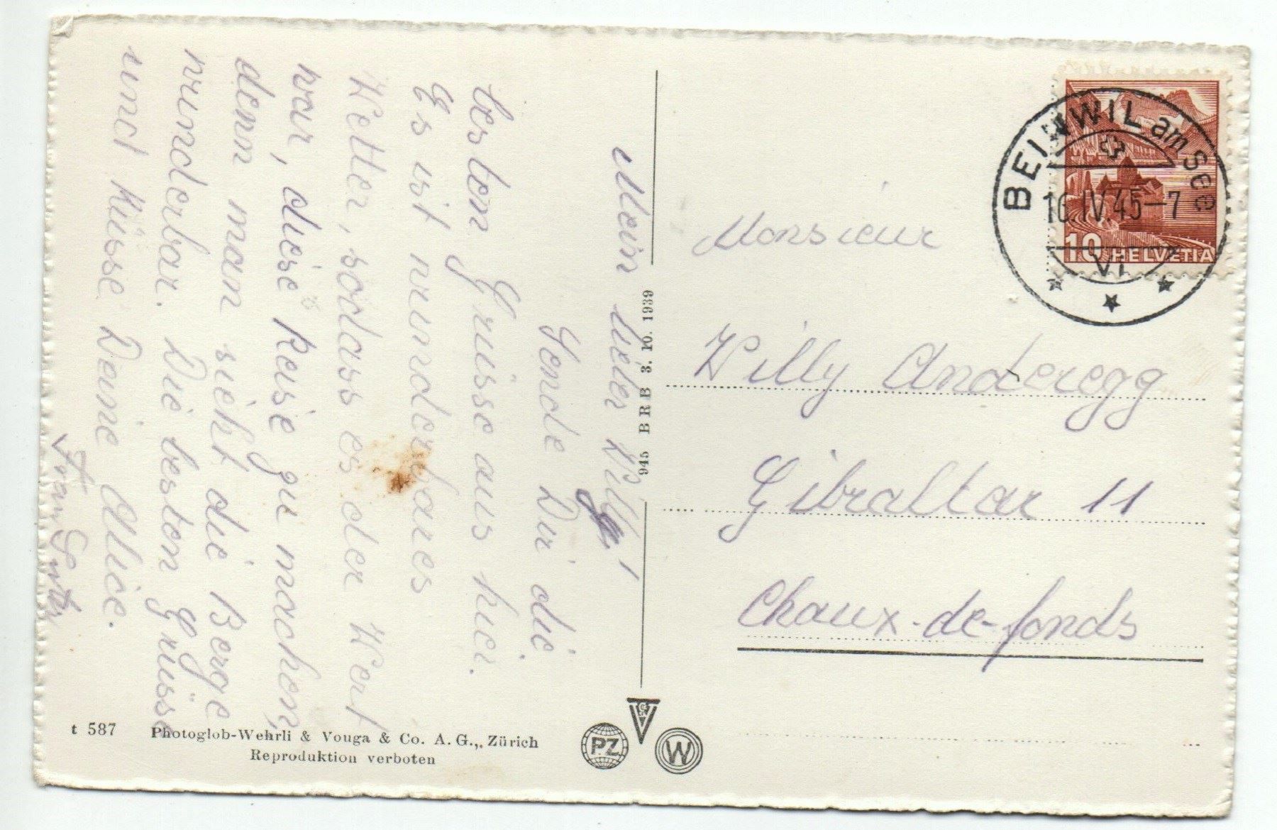 Cartes postales: BEINWIL am See – D'occasion à Jona par philajona 1