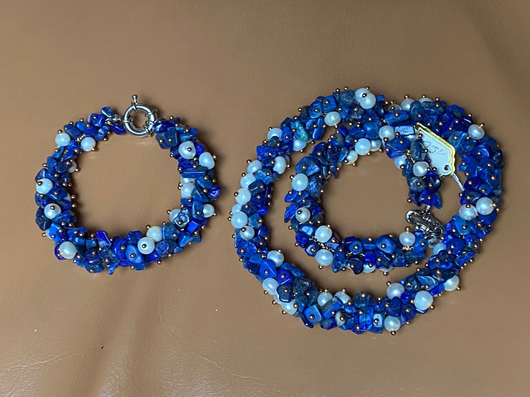 Catenine: Lapislazuli, Süsswasserperlen SET NEU – Nuovo e nell'imballaggio originale da Basel venduto da Chili007 4