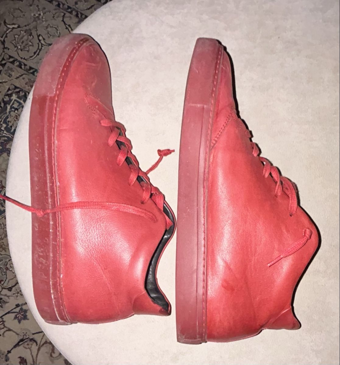 Navyboot Scarpe da uomo: Herren Schuhe rot Grösse 45 NAVYBOOT Leder – Usato da Männedorf venduto da Raendy 1