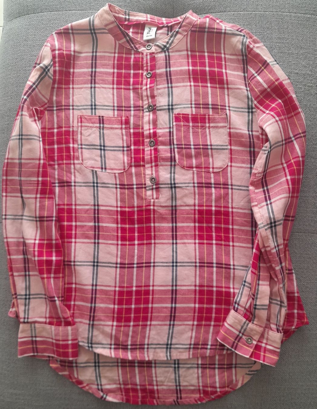 Camicette, T-shirt & Top: Karos leicht in rosa  - Bluse 134/140 – Usato da Münchwilen AG venduto da Lillyfee08