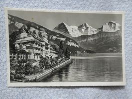 AK Hotel Du Lac - Gunten mit Eiger, Mönch und Jungfrau