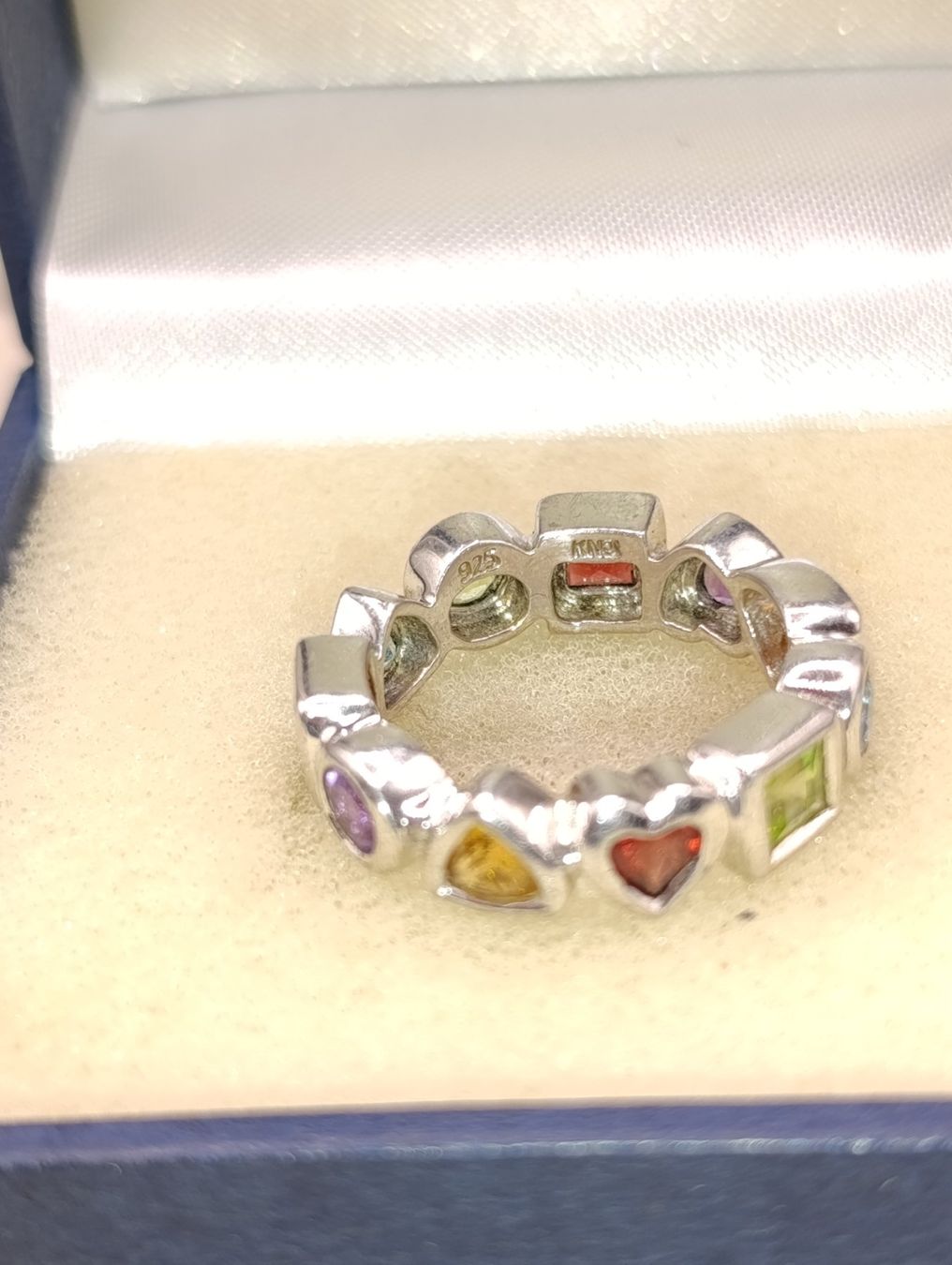 Ringe: Vintage Memory Ring mit bunte Edelsteine Top – Gebraucht aus Steffisburg von 1.Schmuckschatulle 1