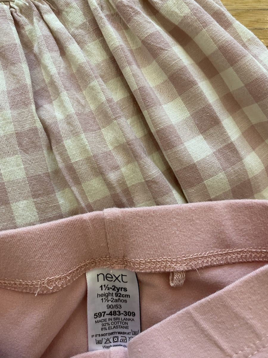 H&M Kleider & Röcke: Karokleid inkl Leggins, Gr 86 – Gebraucht aus Zürich von Freudefant 4