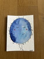 Karte blaues Monster