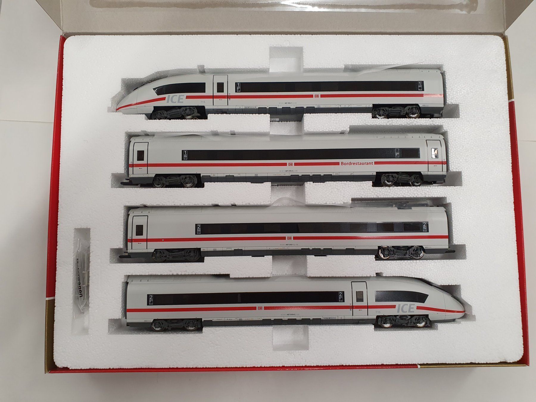Fleischmann Modellini di ferrovie: Fleischmann 448071 DB BR407 Triebzug kpl – Nuovo e nell'imballaggio originale da Würenlos venduto da juruth