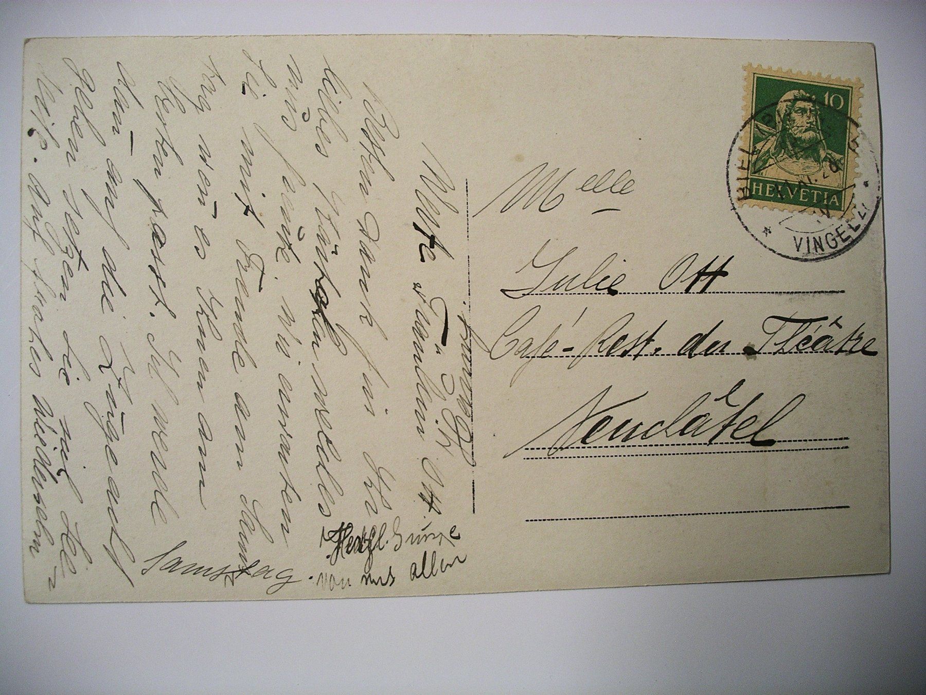Cartoline postali: FotoAK  VINELZ, PostAblage – Usato da Oberhofen am Thunersee venduto da luuping99 1