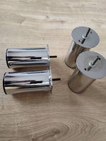 4 Metallfüsse verchromt massiv H 15 cm, günstig