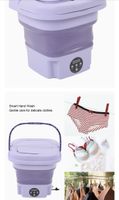 Lave-linge portable pliable pour voyage et camping, été ☀️