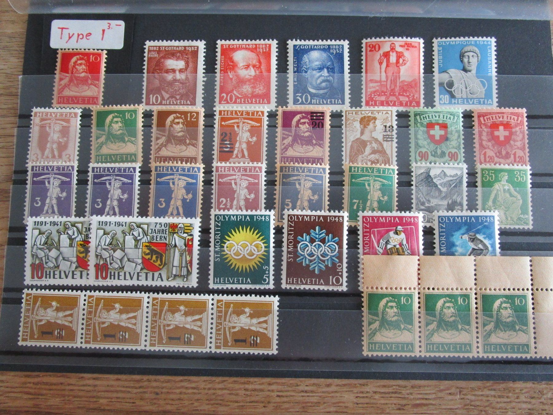 Tutti i francobolli: Ab 1907: LOT postfrische ** CH Marken – Usato da Rubigen venduto da Menthe