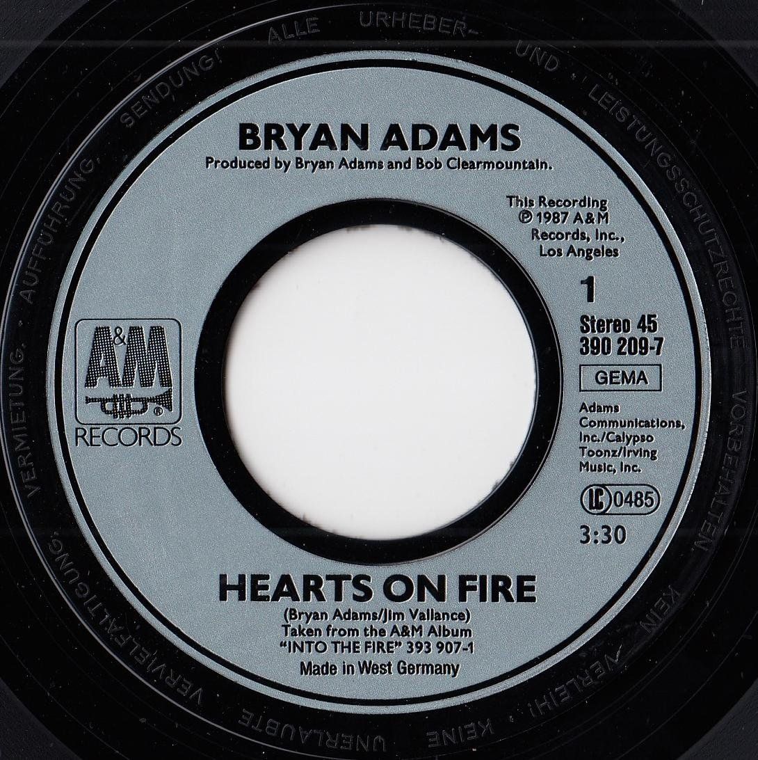 Schallplatten: Bryan Adams Vinyl Single von 1987 – Gebraucht aus Volketswil von Abcrecords 2