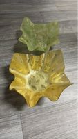 Elegante Plastikschale in Gold und Grün