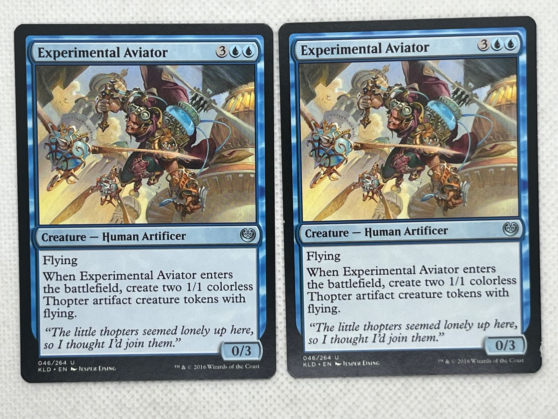 Magic The Gathering Sammelbilder & Trading cards: Magic The Gathering 2x Experimental Aviator 046/264 U – Gebraucht aus Hinterkappelen von Kim1992