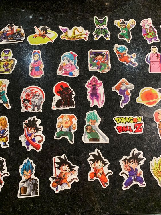 50 Stück Sticker, Dragon Ball Z, Aufkleber | Kaufen auf Ricardo