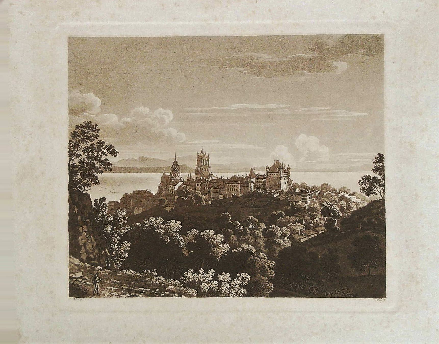Gravures: Lausanne Neujahrsblatt 1824 – D'occasion à Rafz par Helvet32