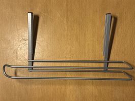 Türhakenleiste Metall silber für Haushaltspapier gebraucht