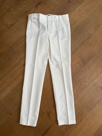 Zara Basic Damen Stoffhose weiss Gr. 32 – Businesshose
