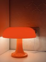 🍊 Pilz Lampe / Tischlampe - Orange - Retro Style!