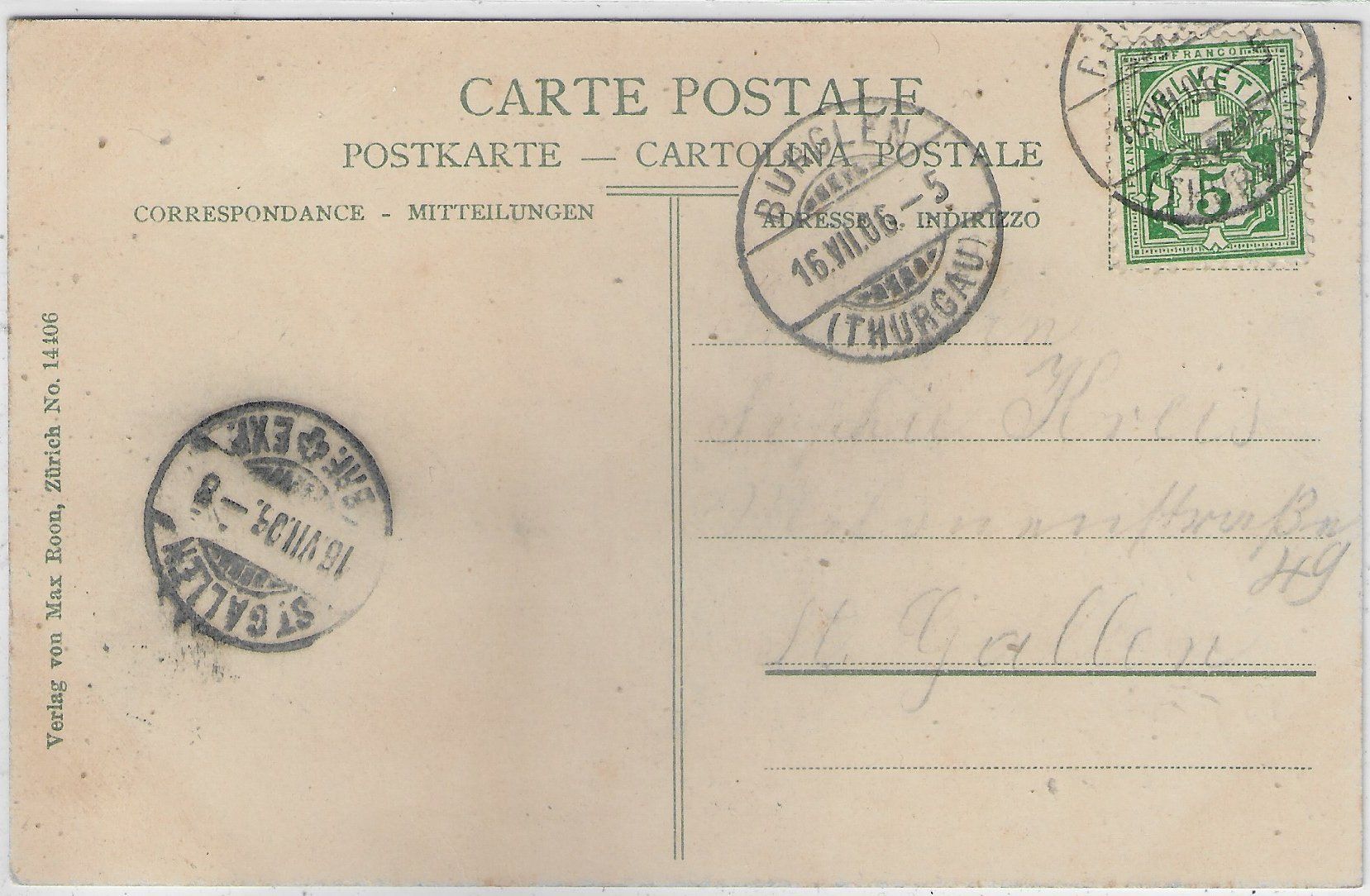 Cartes postales: Gruss vom Nollen - Thurgau – D'occasion à Ettingen par Kartenplanet 1