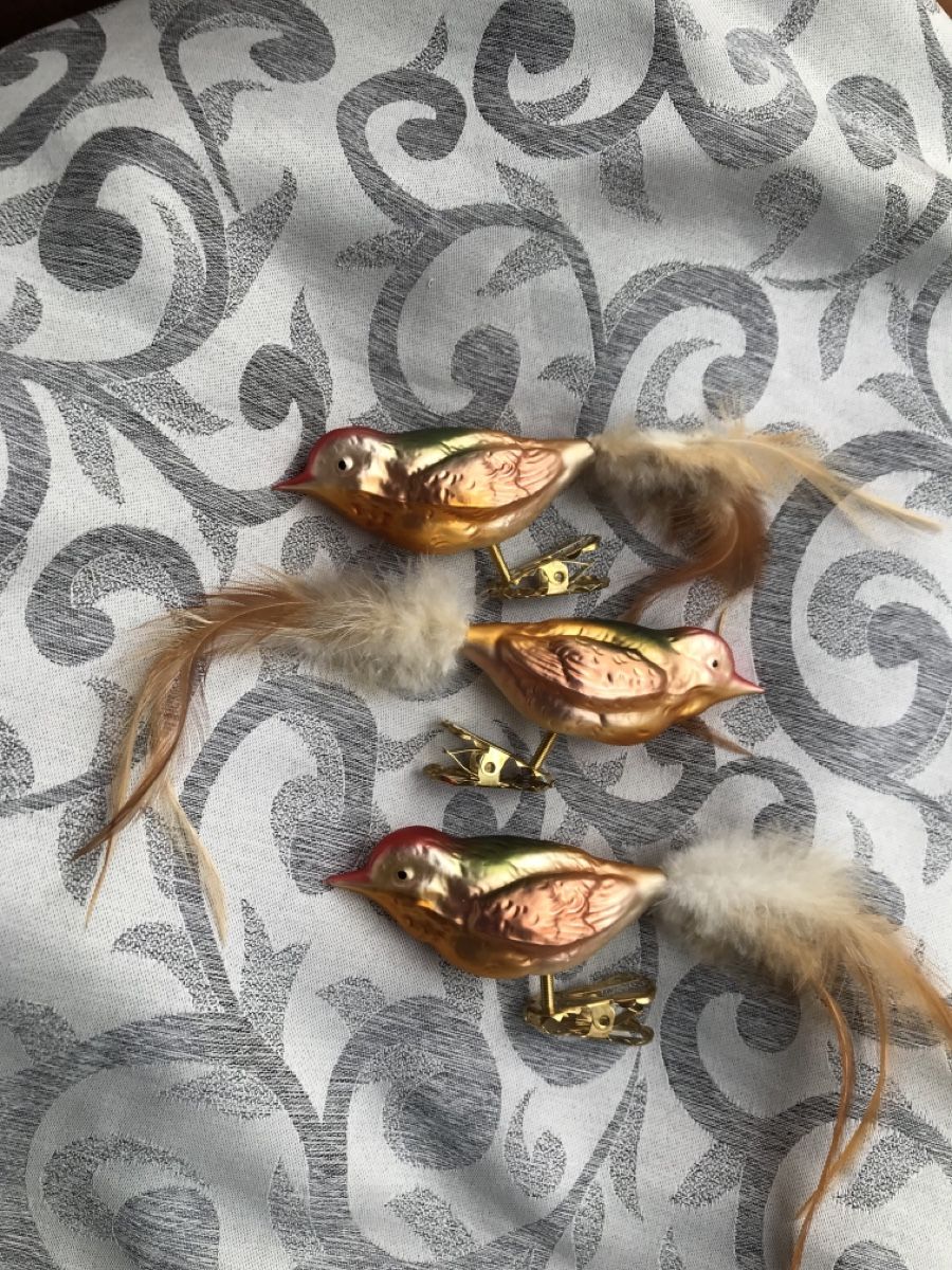 Tutte le decorazioni: 3 Vögel Christbaumschmuck Vogel – Nuovo e nell'imballaggio originale da Alpnach Dorf venduto da marvo 3