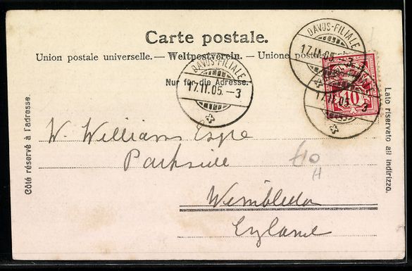 Cartoline postali: Davos, Winteransichten mit verschneitem  – Usato da Berlin venduto da bartko-reher 1