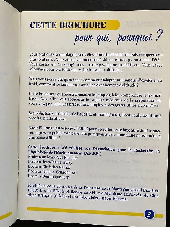 Livres: Brochure Santé & Altitude – D'occasion à Zürich par Pascal_2bzx 1