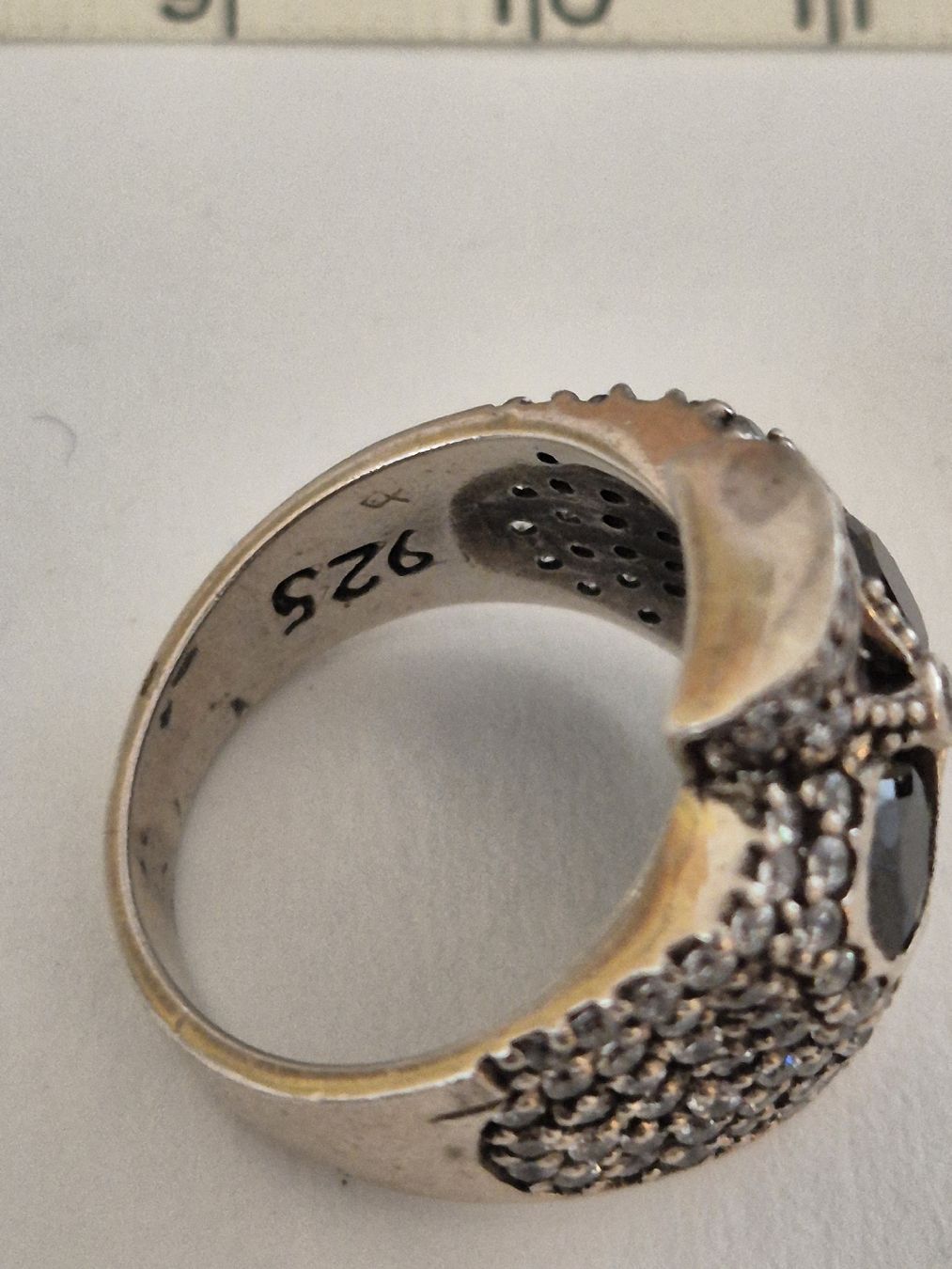 Anelli: Ring Totenkopf Sterling Silber 925 Damenring – Usato da Russikon venduto da eunicetungol 3