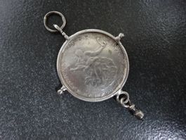Antiker Rosenkranz Taler "MARIA-HILF" / 18 Jh.