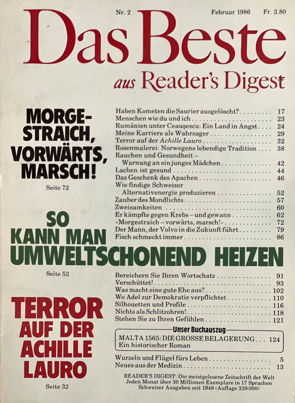 Zeitschriften & Magazine: Reader's Digest DAS BESTE Januar - Dezember 1986 – Gebraucht aus Winterthur von Buchecke_54 2